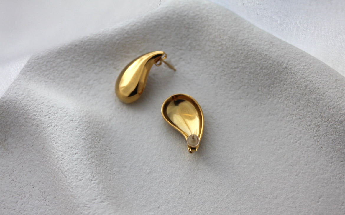 Gold Plated Water Drop Earring