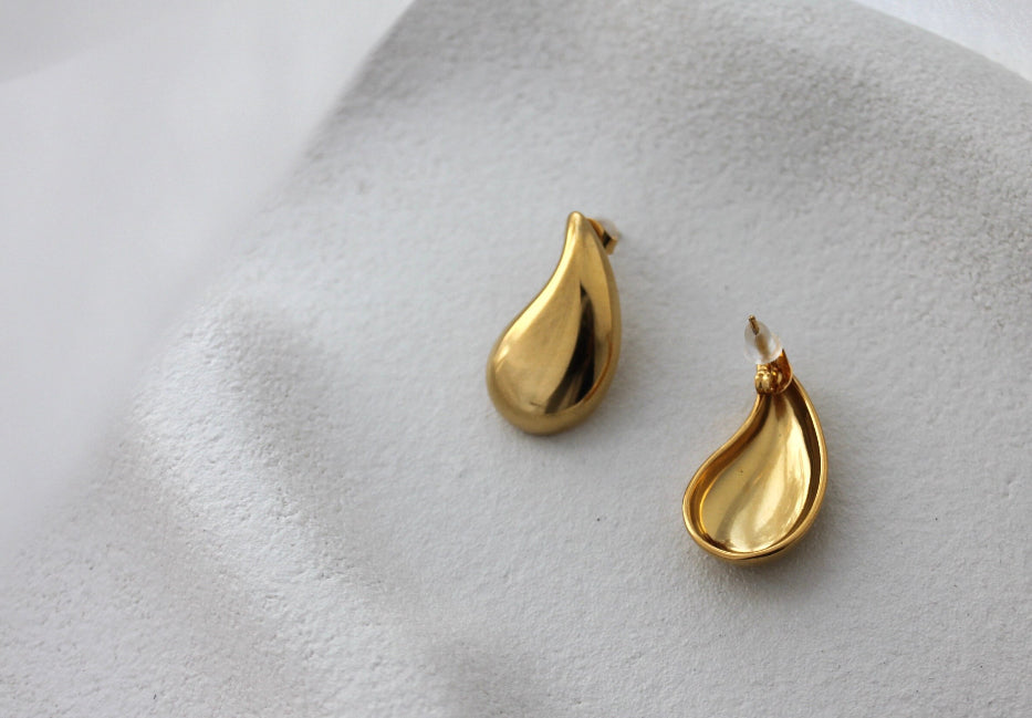 Gold Plated Water Drop Earring