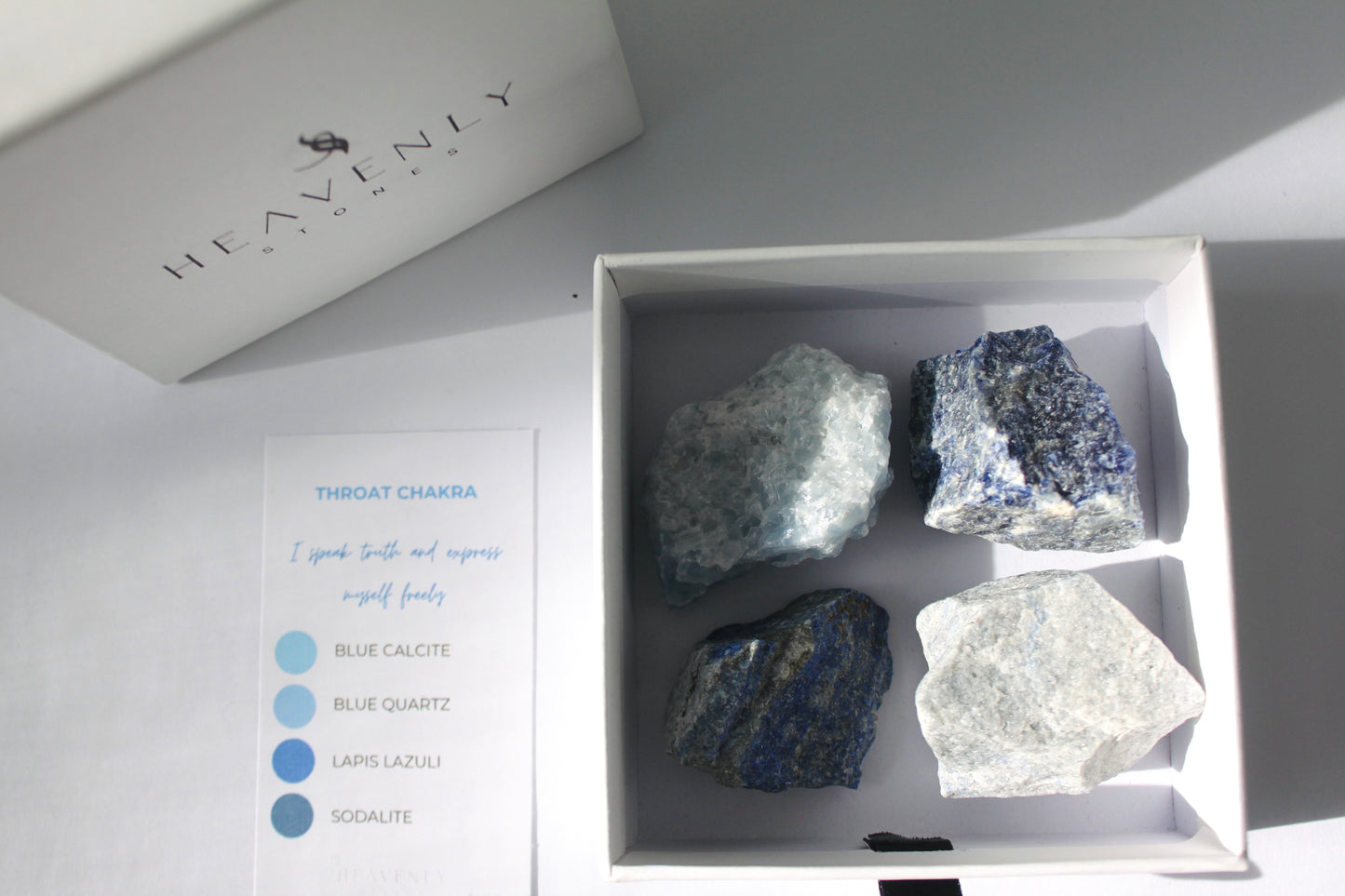 Throat Chakra Crystals, Throat Chakra Kit, Throat Chakra Healing Crystals, Crystals for Communication