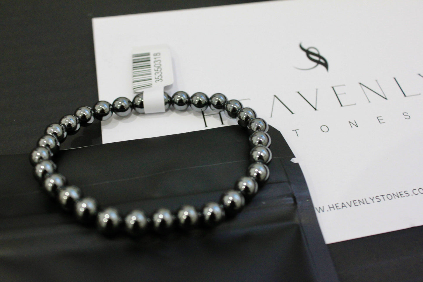 Hematite Bead Bracelet, Hematite Crystal Bracelet, Hematite Bracelet