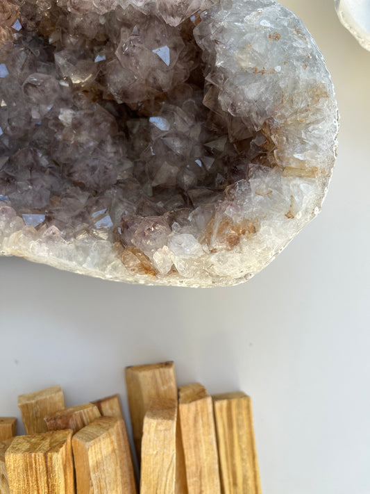 Amethyst & Clear Quartz Geode - XXXL